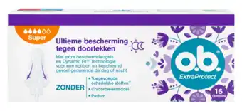 De Online Drogist OB ExtraProtect Tampons Super 16ST aanbieding