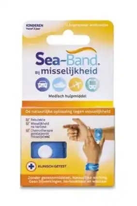 De Online Drogist Sea Band Polsbandjes Bij Misselijkheid Kinderen Blauw 2ST aanbieding