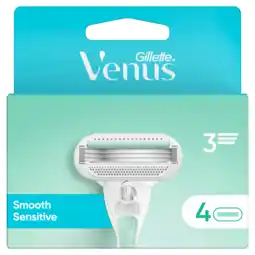 De Online Drogist Gillette Venus Smooth Sensitive Scheermesjes 4ST aanbieding