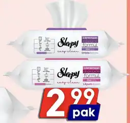 Özbaktat Supermarkt Sleepy schoonmaakdoeken aanbieding