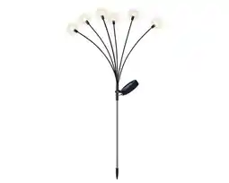 Welkoop Lumineo Vuurvliegje - Solar tuinsteker - Plastic - Zwart/warm wit aanbieding