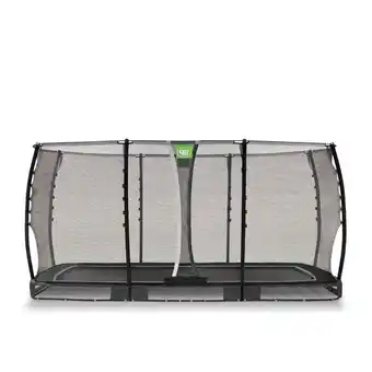 Welkoop Exit Allure Classic - Inground trampoline - 244 x 427 cm x 2 cm - Zwart - Rechthoekig aanbieding