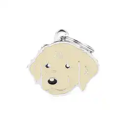 Welkoop My Family Golden Retriever - Hondenpenning - Ecru - M - 33x30 mm aanbieding