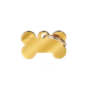 Welkoop My Family Bot - Hondenpenning - Goud - S - 30x19 mm aanbieding