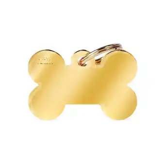 Welkoop My Family Bot - Hondenpenning - Goud - L - 38x25 mm aanbieding