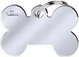 Welkoop My Family Bot - Hondenpenning - Chroom - L - 38x24 mm aanbieding