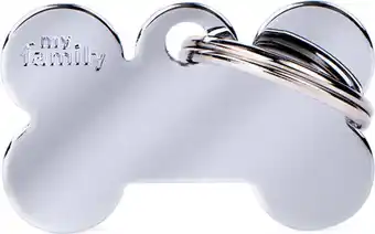 Welkoop My Family Bot - Hondenpenning - Grijs - S - 30x19 mm aanbieding