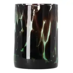 Van Cranenbroek Vaas glas groen 10x15cm nc aanbieding