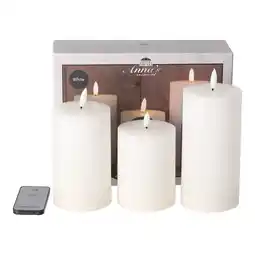 Van Cranenbroek Kaars 3D lont+rc wit 3st aanbieding