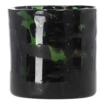 Van Cranenbroek Vaas glas groen 10x10cm nc aanbieding