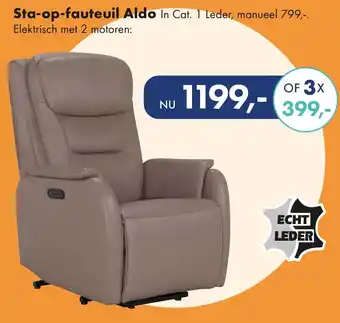 Woonsquare Sta op fauteuil aldo aanbieding