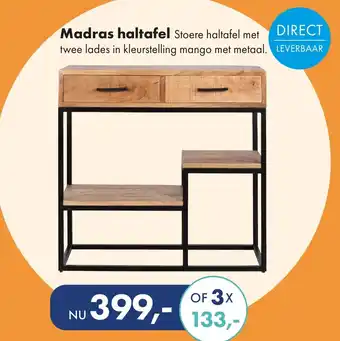Woonsquare Madras haltafel aanbieding