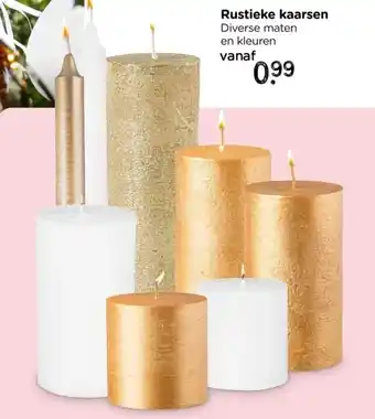 Xenos Rustieke kaarsen aanbieding