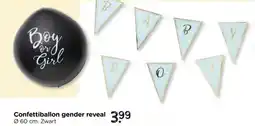 Xenos Confettiballon gender reveal aanbieding