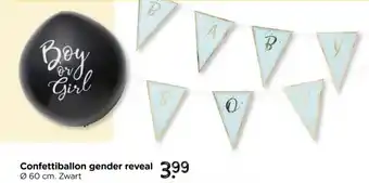 Xenos Confettiballon gender reveal aanbieding