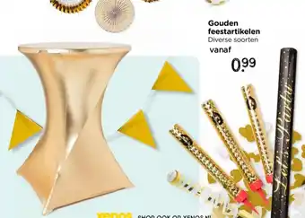 Xenos Gouden feestartikelen aanbieding