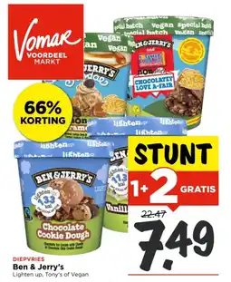 Vomar Voordeelmarkt Ben and jerry's aanbieding