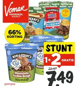 Vomar Voordeelmarkt Ben and jerry's aanbieding