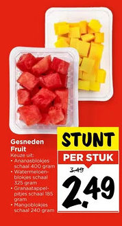Vomar Voordeelmarkt Gesneden fruit aanbieding