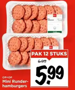 Vomar Voordeelmarkt Mini runder hamburgers aanbieding