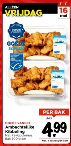Vomar Voordeelmarkt Ambachtelijke Kibbeling aanbieding
