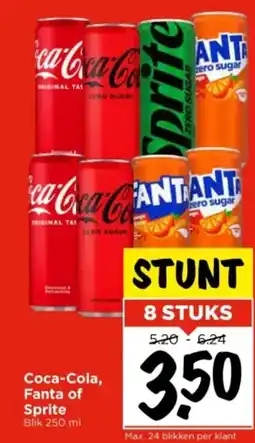 Vomar Voordeelmarkt Coca Cola, Fanta of Sprite aanbieding