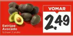 Vomar Voordeelmarkt Eetrijpe avocado aanbieding