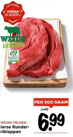 Vomar Voordeelmarkt Weide velden lerse runder riblappen aanbieding