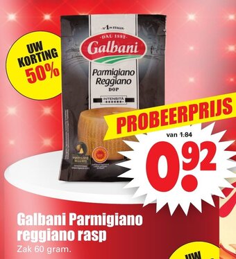 Dirk Galbani Parmigiano reggiano rasp aanbieding