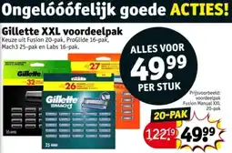 Kruidvat Gillette XXL voordeelpak aanbieding