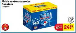 Kruidvat Finish vaatwascapsules quantum aanbieding