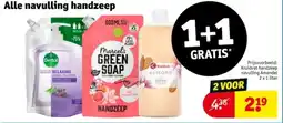 Kruidvat Alle navulling handzeep aanbieding