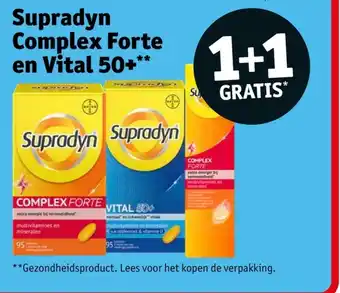 Kruidvat Supradyn complex forte en vital 50+ aanbieding