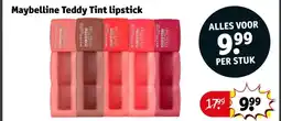 Kruidvat Maybelline teddy tint lipstick aanbieding