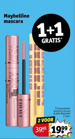 Kruidvat Maybelline mascara aanbieding