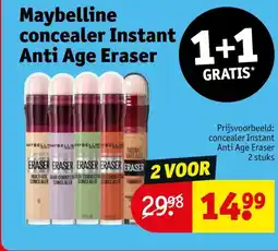 Kruidvat Maybelline concealer Instant Anti Age Eraser aanbieding
