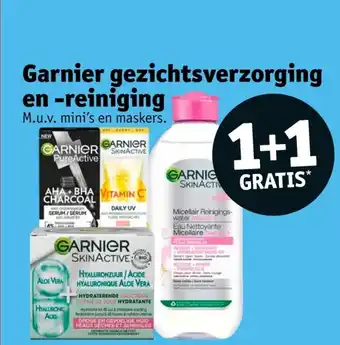 Kruidvat Garnier gezichtsverzorging en reiniging aanbieding