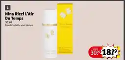 Kruidvat Nina ricci l'air du temps aanbieding