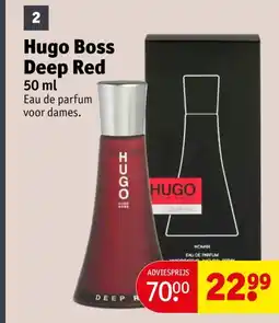 Kruidvat Hugo boss deep red aanbieding