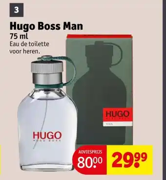 Kruidvat Hugo boss man aanbieding