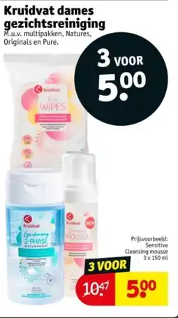 Kruidvat Kruidvat dames gezichtsreiniging aanbieding