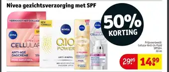Kruidvat Nivea gezichtsverzorging met SPF aanbieding