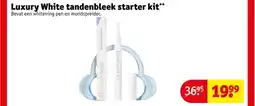 Kruidvat Luxury White tandenbleek starter kit aanbieding