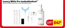 Kruidvat Luxury White Pro tandenbleekset aanbieding
