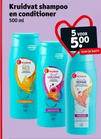 Kruidvat Kruidvat shampoo en conditioner aanbieding