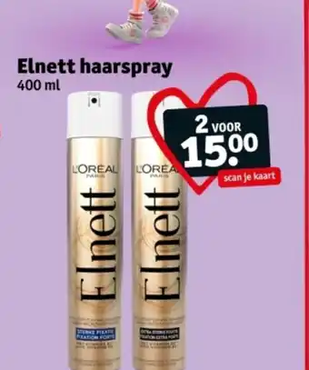 Kruidvat Elnett haarspray aanbieding