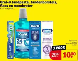 Kruidvat Oral-B tandpasta, tandenborstels, floss en mondwater aanbieding