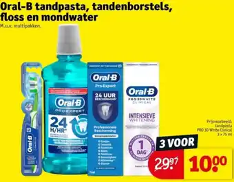 Kruidvat Oral-B tandpasta, tandenborstels, floss en mondwater aanbieding