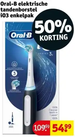 Kruidvat Oral-B elektrische tandenborstel i03 enkelpak aanbieding