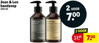 Kruidvat Jean & Len handzeep aanbieding